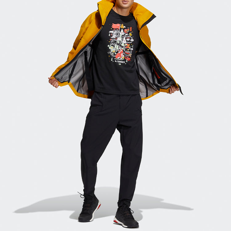 adidas Outdoor Sports Hooded Jacket Yellow GL1356