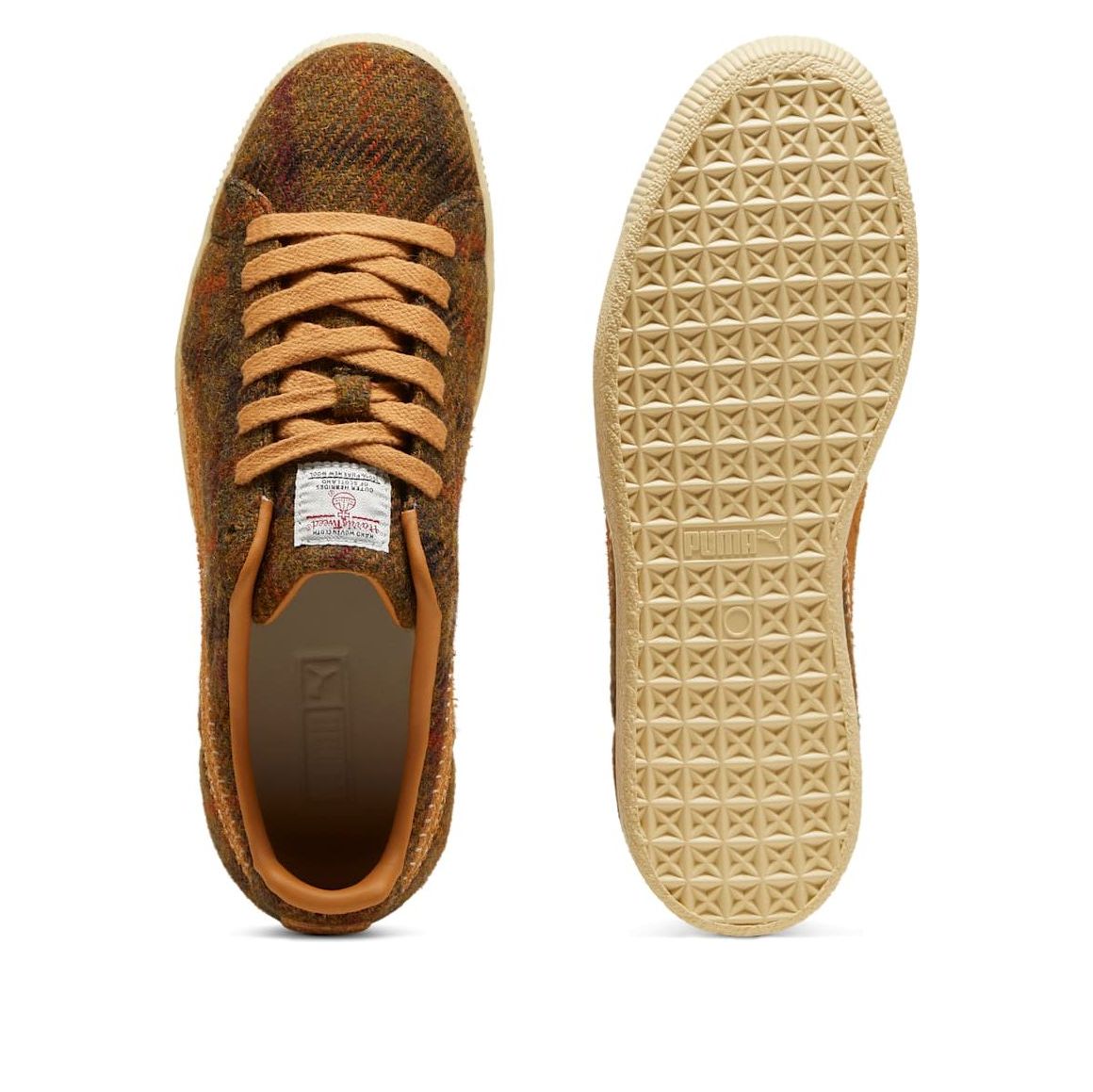 PUMA Clyde 'Harris Tweed Chamomile Caramel Latte' 398512-02