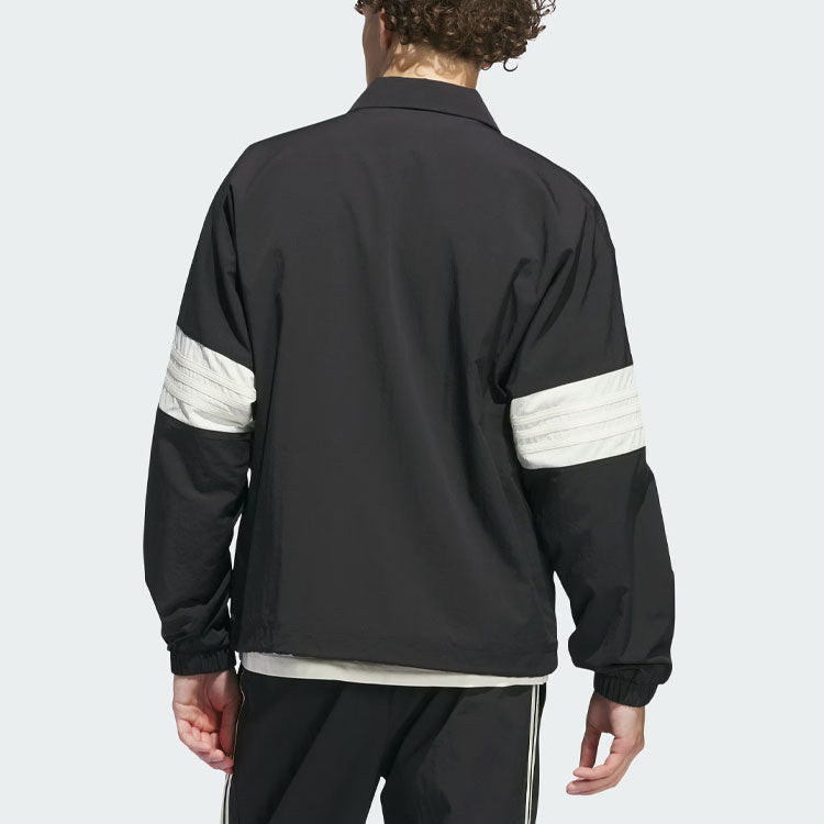 adidas Originals 3 Coach Jacket (Gender Neutral) Asia Sizing 'Black White' IM9646