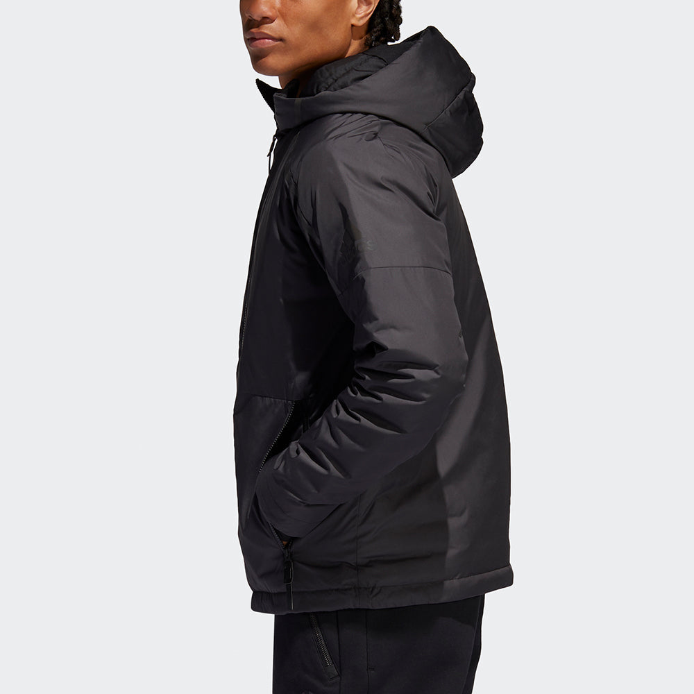 adidas Harden Zne Jkt Solid Color Stay Warm hooded Basketball Down Jacket Black EI9715