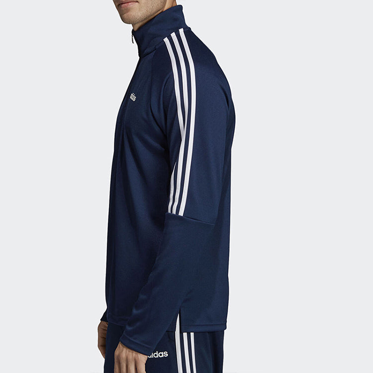 adidas Running Training Half Zipper Collar Jacket Men Blue DY3146