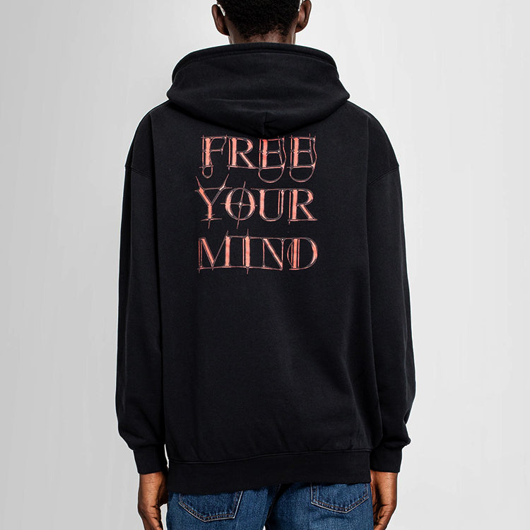 Men's Balenciaga Printing Pullover Black 570811TJVE91000