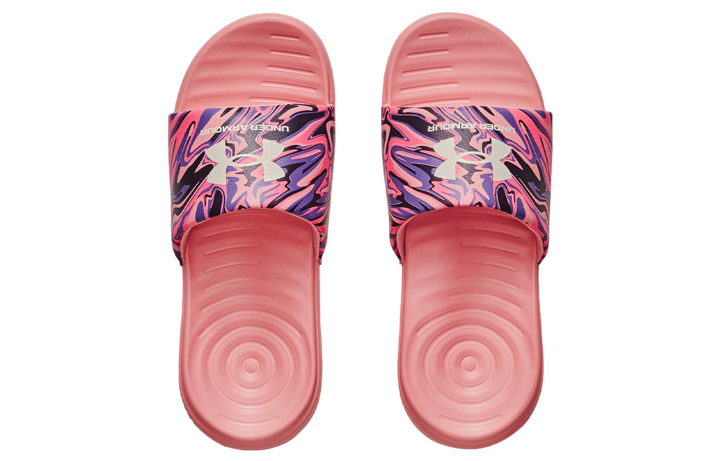 (WMNS) Under Armour Answer Graphic Slides 'Posh Pink Abstract' 3024436-605