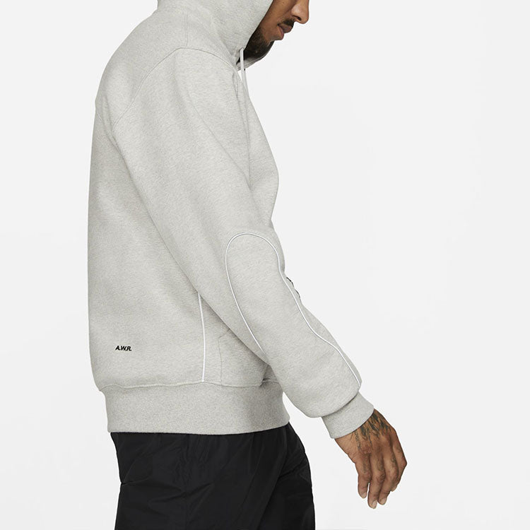 Nike x NOCTA Drake Fleece Hoodie Asia Sizing 'Grey Black' DA4104-052