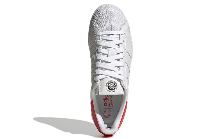 (WMNS) adidas originals Superstar Bold 'White Red' H67929