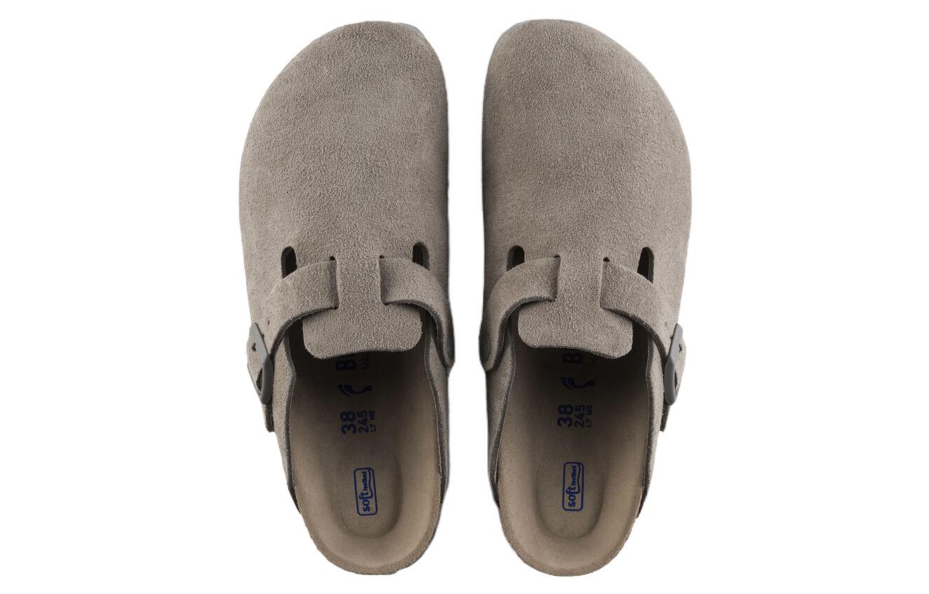 Birkenstock Boston Soft Footbed Regular 'Suede Stone Coin' 1020549