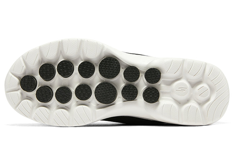 (WMNS) Skechers Go Walk 6 'Black White' 124531-BKW