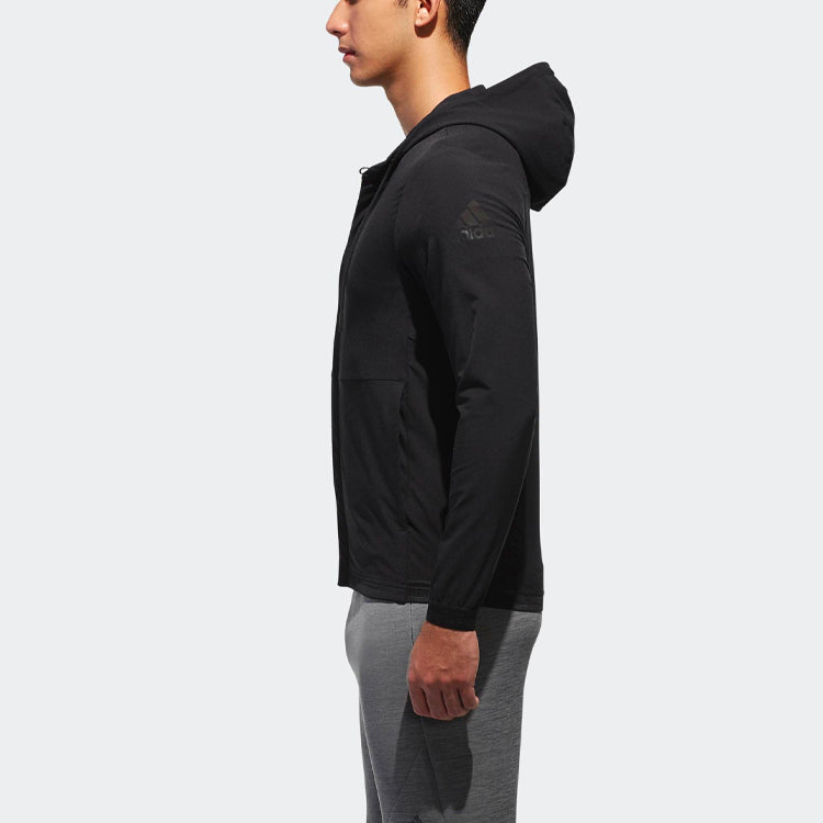 adidas Wo Woven Jk Sports Hooded Jacket Black CV5342