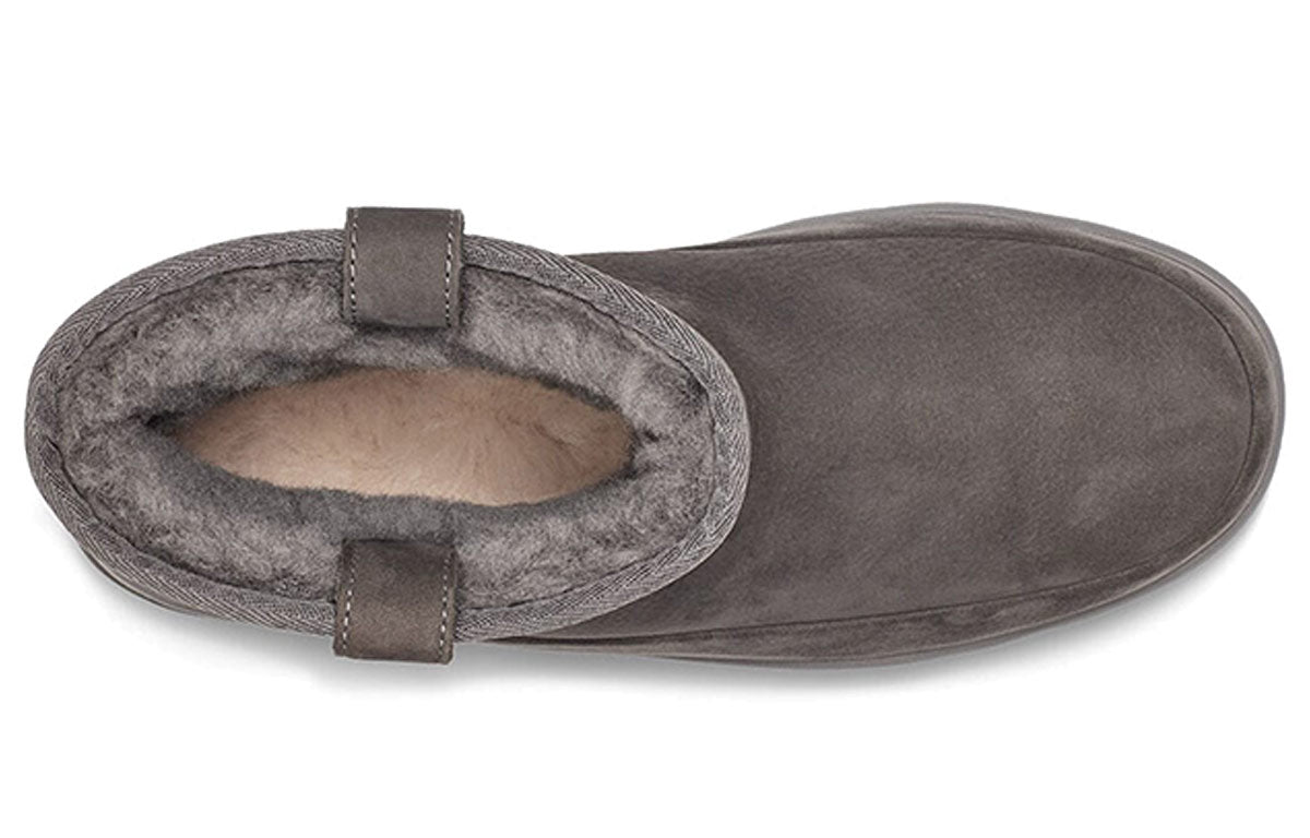 (WMNS) UGG Classic Weather Mini Snow Boots Gray 1112473-CHRC