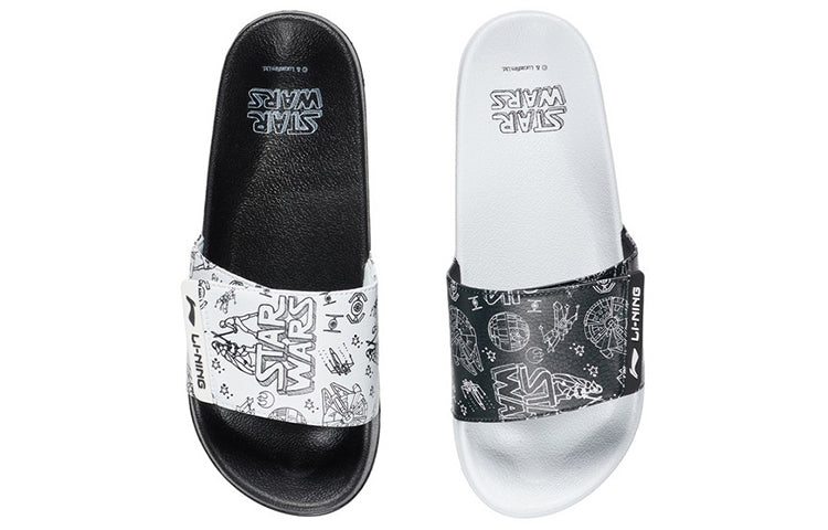 Li-Ning x Disney Soft Light Slipper 'White Black' AGAQ023-7