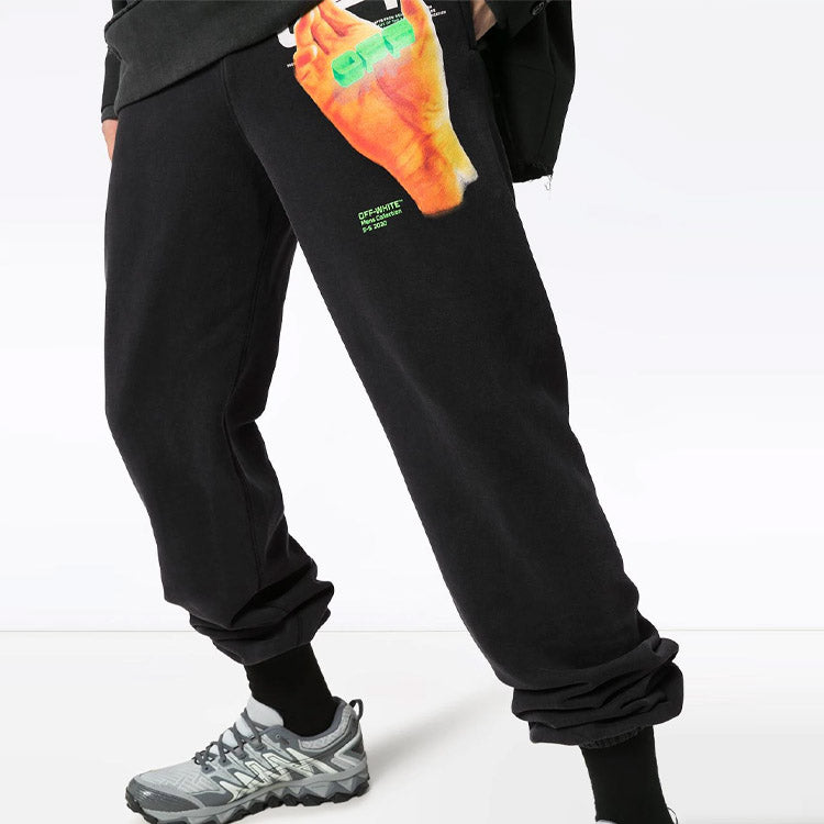 Off-White SS20 Hand Logo Jogging Trousers OMCH020R20E300131088