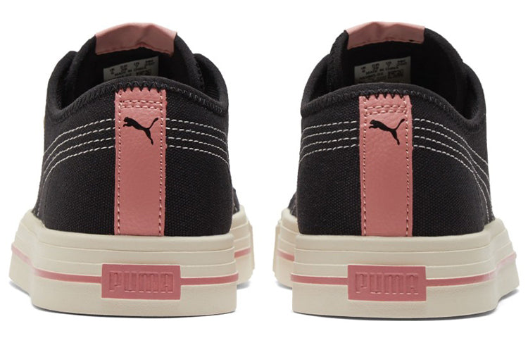 PUMA Ever Cv Casual Skateboarding Shoes Unisex Black Pink 383865-02