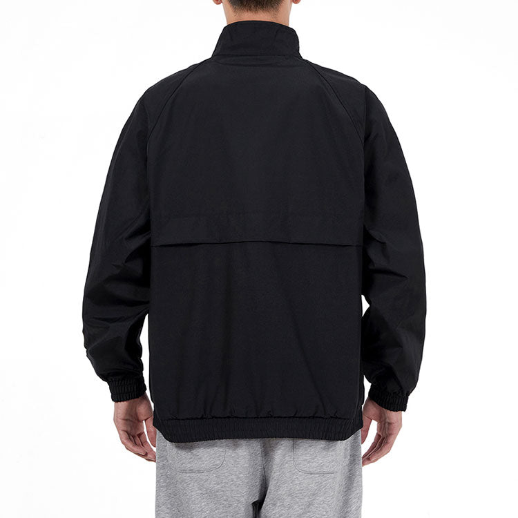 New Balance Alphabet Pattern Solid Color Jacket Black AMJ13362-BK