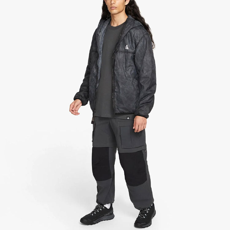 Nike ACG Therma-FIT ADV Rope De Dope Solid Color Zipper hooded Long Sleeves Jacket Black DJ1257-010