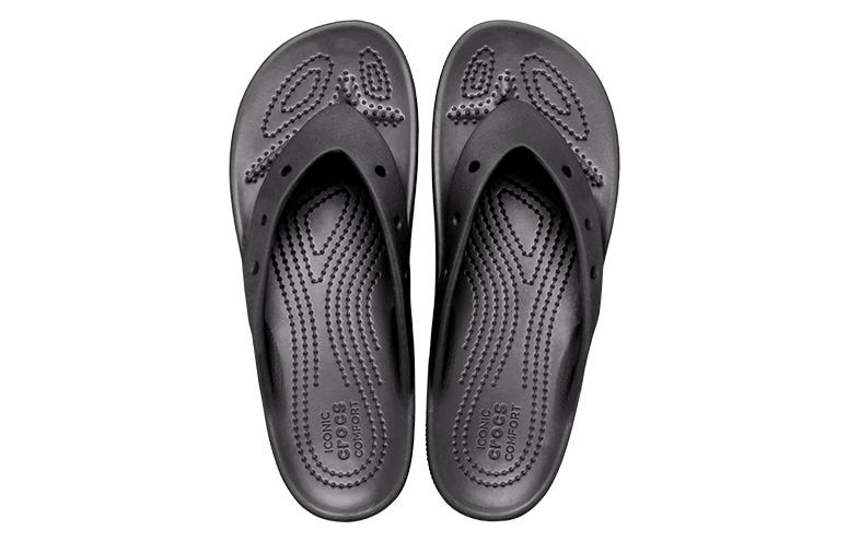 (WMNS) Crocs Classic Platform Flip 'Black' 207714-001