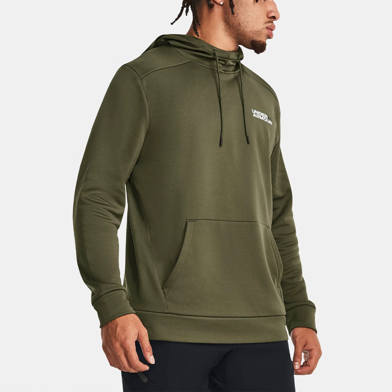 Under Armour Fleece Graphic Hoodied 'Olive Green' 1379745-390