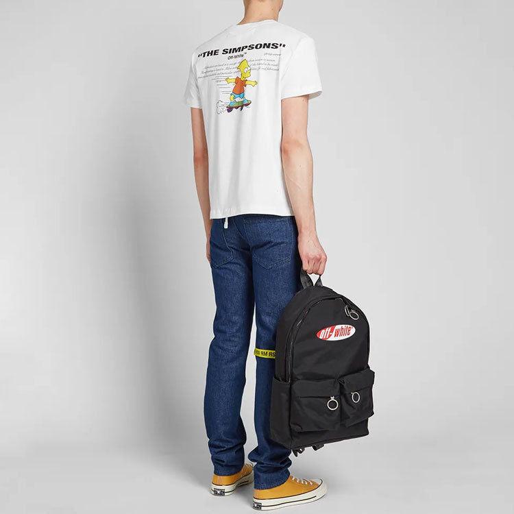Off-White The Simpsons Printing Short Sleeve White OMAA036S191850360188