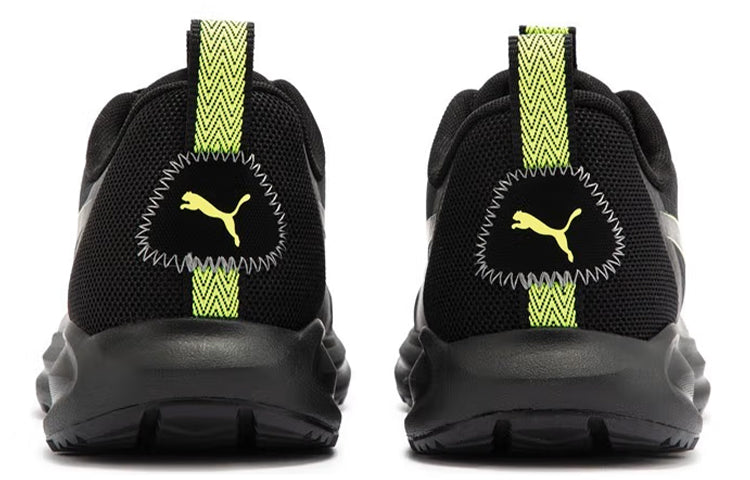 PUMA Twitch Runner Trail 'Black Lime Squeeze' 376961-01