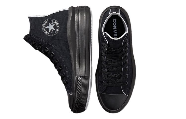(WMNS) Converse Chuck Taylor All Star Move High 'Black' 572070C