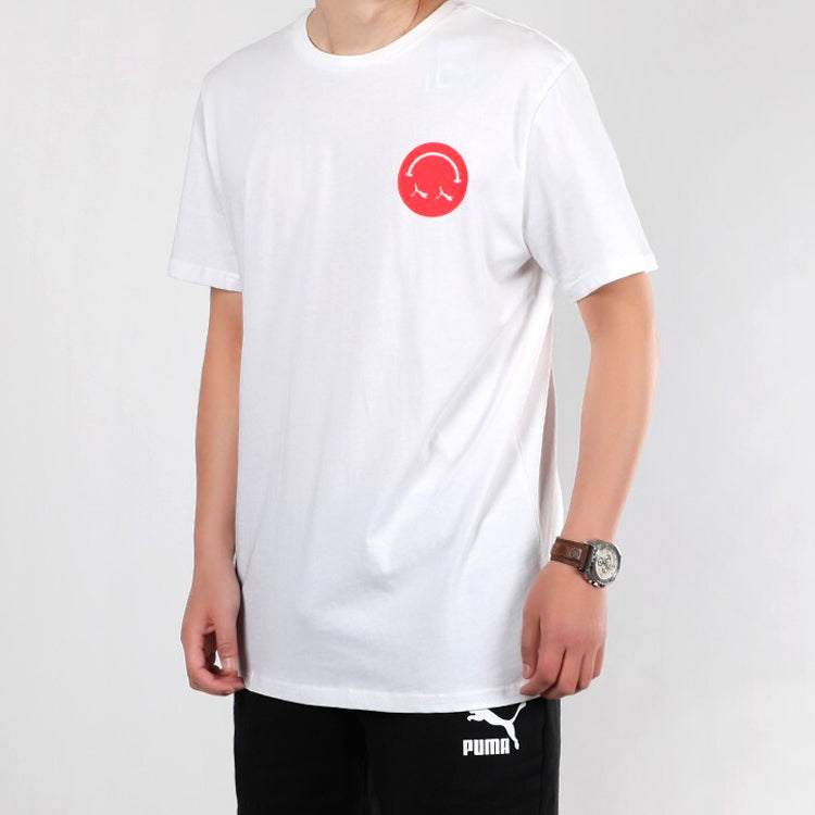 PUMA Sports Gym Round Neck Short Sleeve White 598627-02