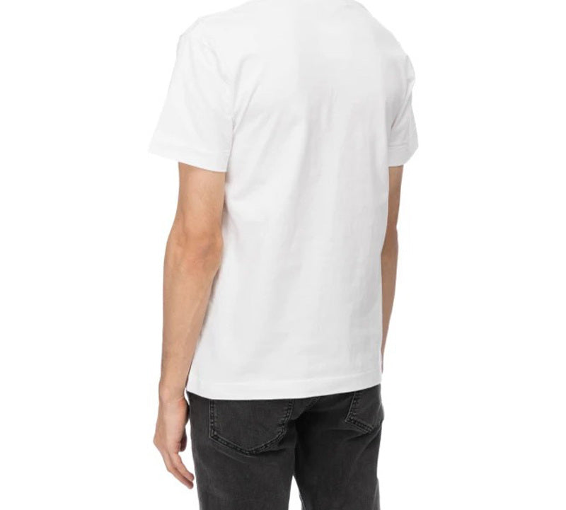 COMME des GARCONS PLAY Heart Ourlined Shape Short Sleeve Tee 'White Green' AZ-T104-051-1