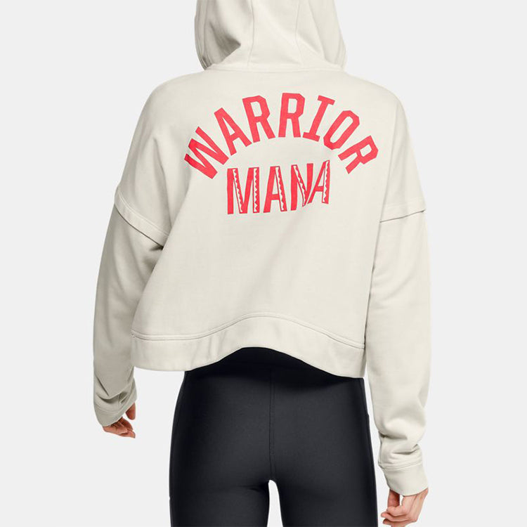 (WMNS) Under Armour x Project Rock Terry Hoodie 'White Pink' 1351807-110