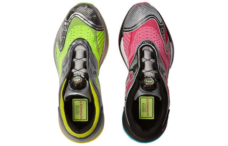 (WMNS) Gucci Ultrapace R 'Mismatched - Neon Pink Yellow' 623153-H9T40-8476