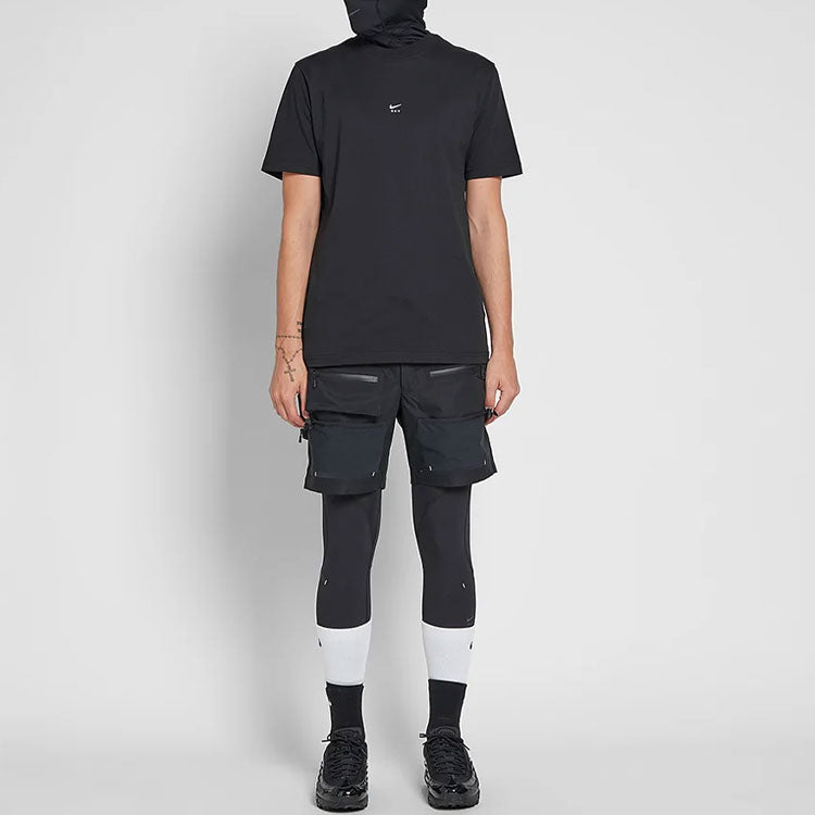 NikeLab X MMW Graphic Crossover Short Sleeve Black AA4244-010