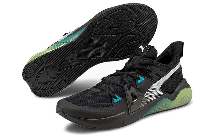 PUMA Cell Fraction Fade Running Shoes Black/Green/White 194372-03