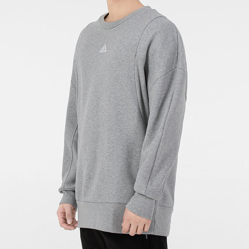 Men's adidas Internal Crew Round Neck Long Sleeves Pullover Gray HB6560