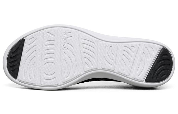 (WMNS) Skechers Arya Slip-on Shoes Black/White 66666292-BKW