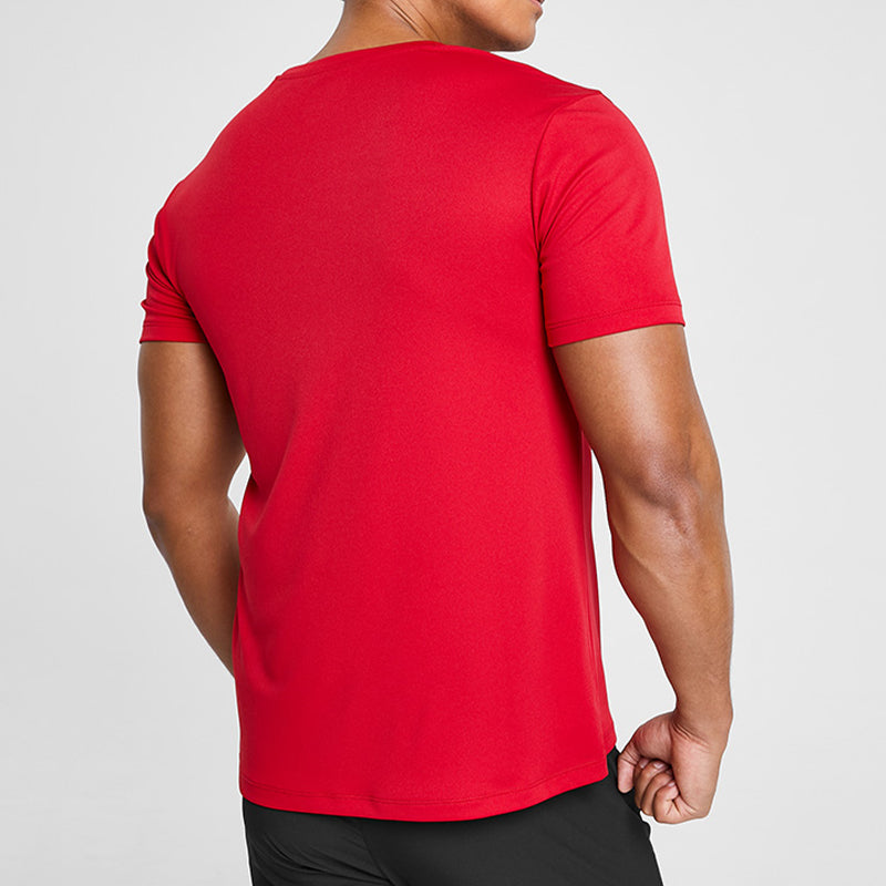 Men's Skechers Training Running Sports Knit Short Sleeve Clown Red P220M052-00RS
