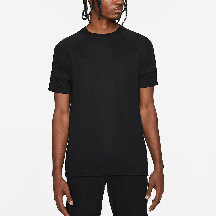 Men's Nike Solid Color Quick Dry Pullover Short Sleeve Black T-Shirt CW6102-011