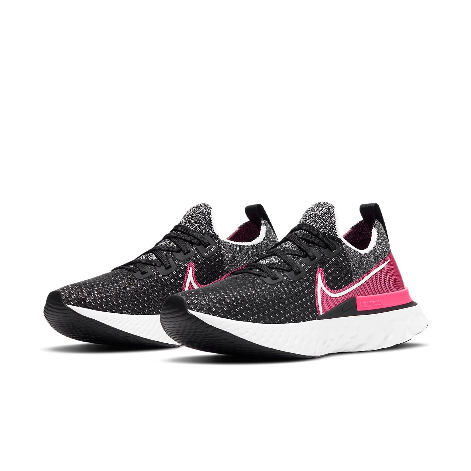 (WMNS) Nike React Infinity Run Flyknit 'Black Pink Blast' CD4372-009