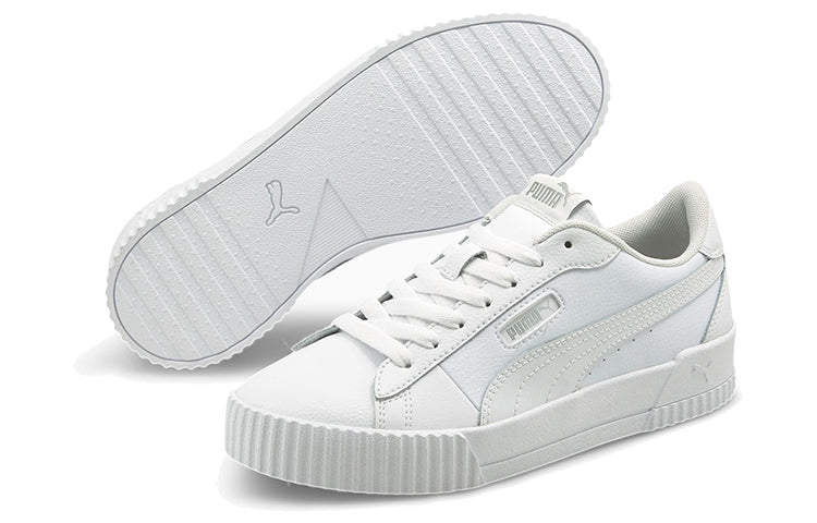 (WMNS) PUMA Carina Crew 'White Silver' 374903-02