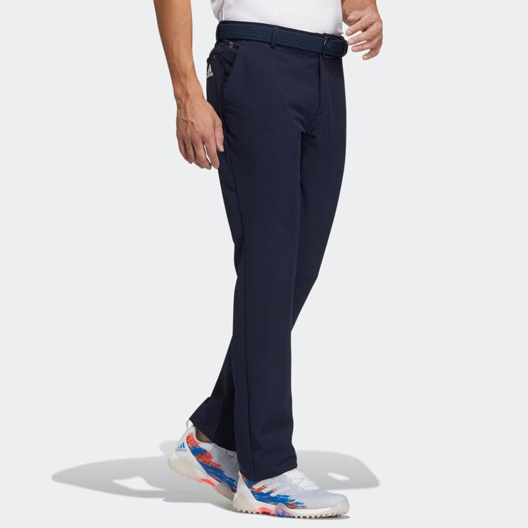 Men's adidas Solid Color Button Straight Casual Pants/Trousers Blue HA3270