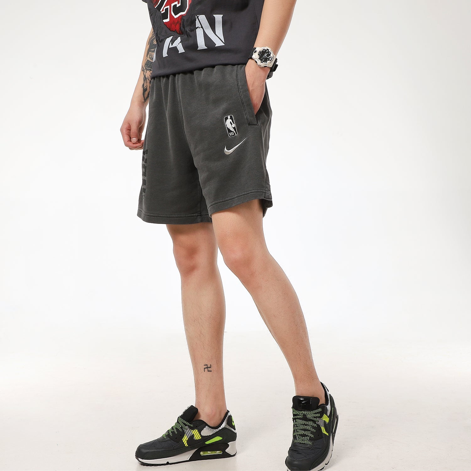 Nike Casual Sports Loose Breathable Shorts Men's Grey CV4419-010