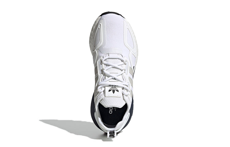 (GS) adidas originals ZX 2K Boost J 'White Gray Blue' FY2630