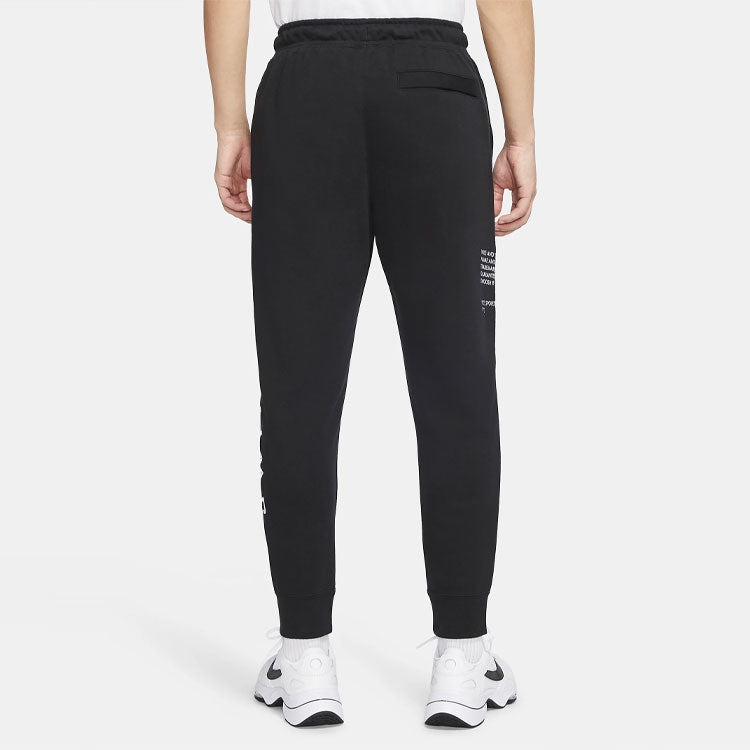Nike Sportswear Swoosh Logo Tracksuit Bottoms Men Black CU3932-010