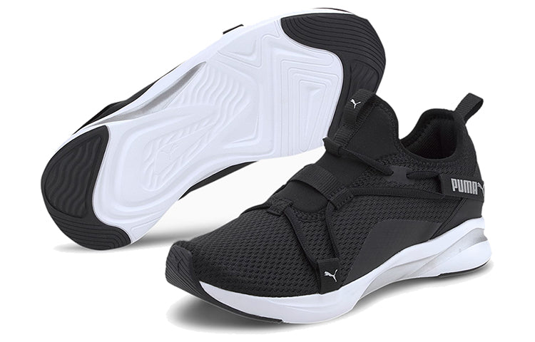(WMNS) PUMA Softride Rift Slip-On 'Black Metallic Silver' 194772-01