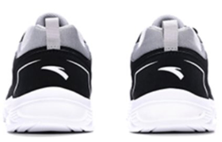 ANTA Running Series Sneakers Leather 'Black Grey White' 91645515-1