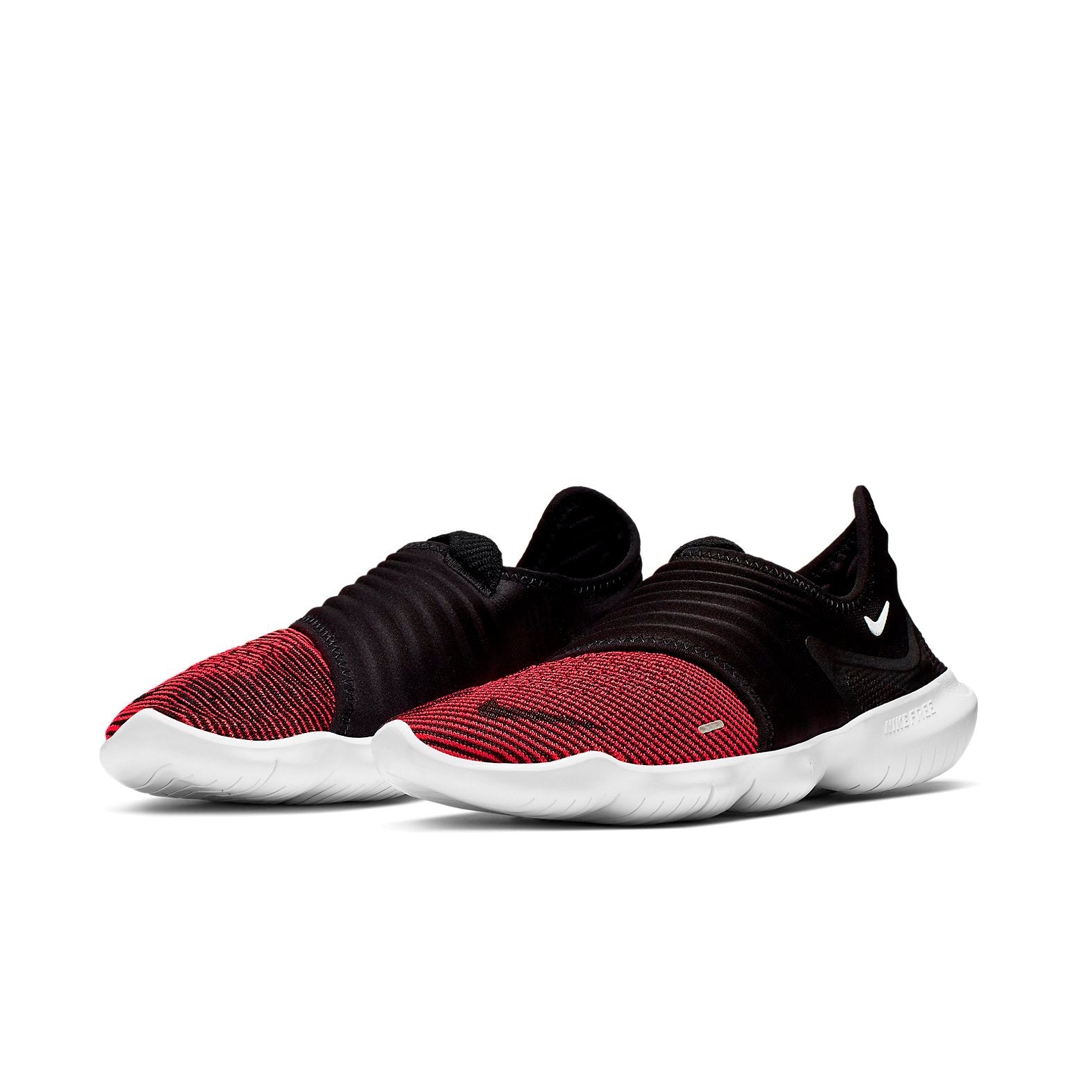 Nike Free RN Flyknit 3.0 'Black Bright Crimson' AQ5707-007