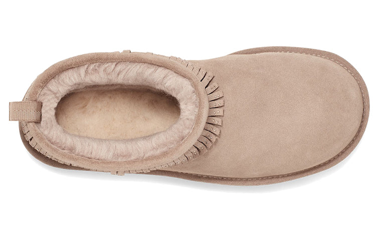 (WMNS) UGG Ultra Mini Fringe Bling 'Beige' 1121576-BCHW