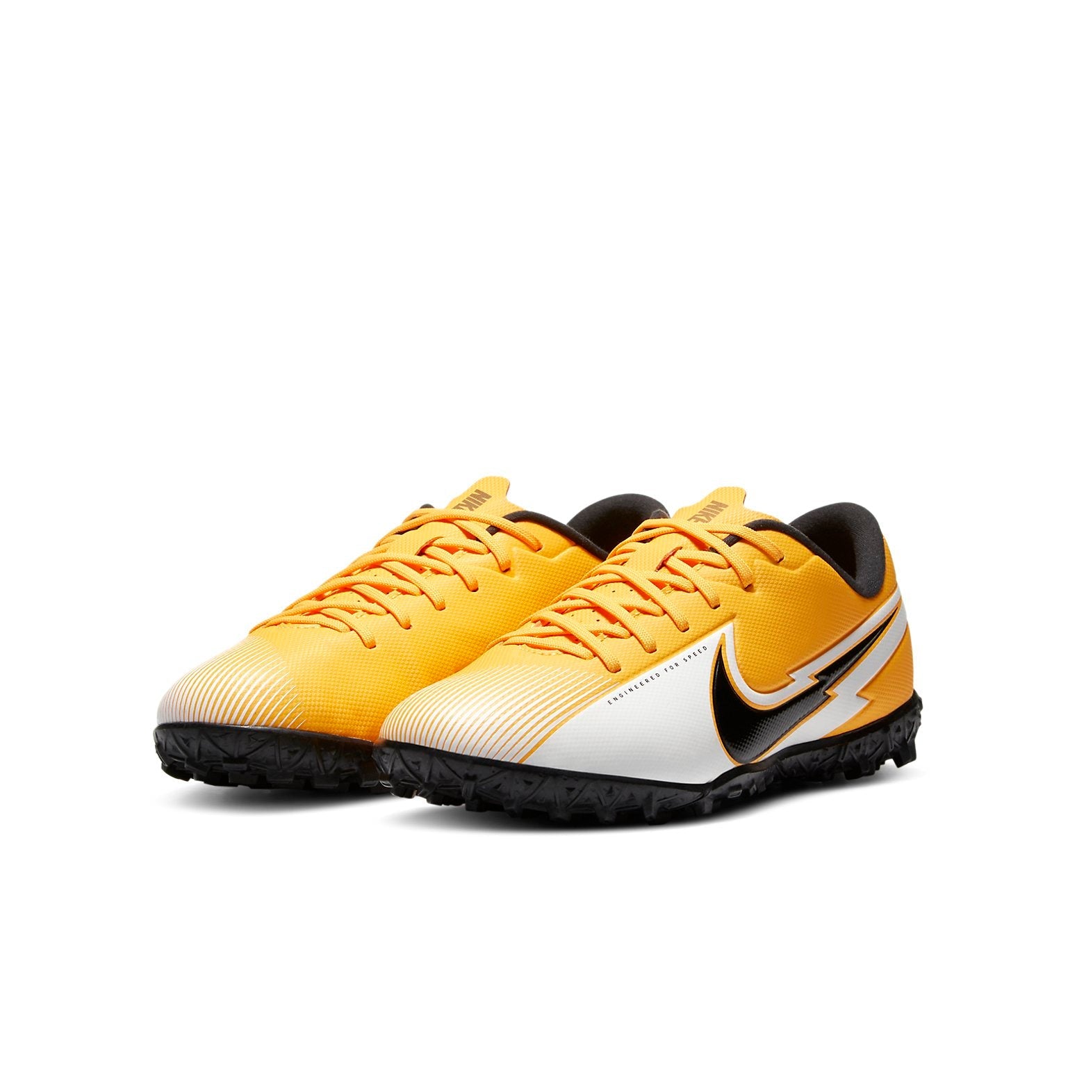 (GS) Nike Jr. Mercurial Vapor 13 Academy TF Turf 'Black Yellow' AT8145-801