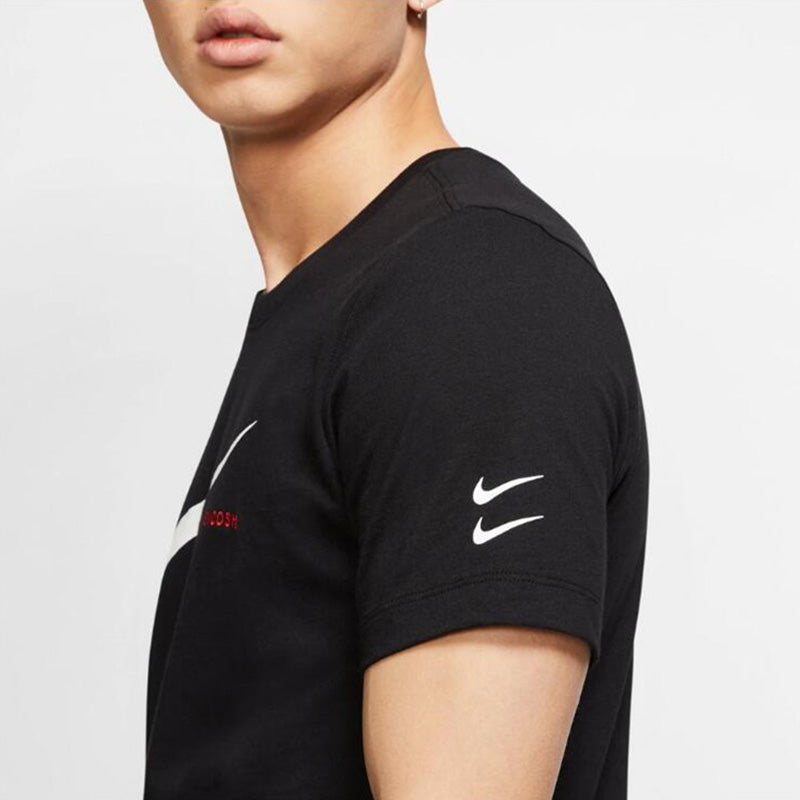 Nike Sportswear Large logo Printing Casual Sports Short Sleeve Black CK2252-010