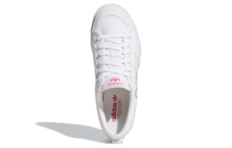 (WMNS) adidas Nizza Platform 'White Red Heart' FX9179