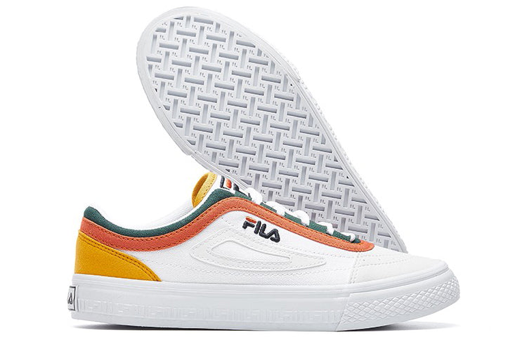 (WMNS) FILA Light Sneakers GS White/Yellow/Orange F12W034423FWN