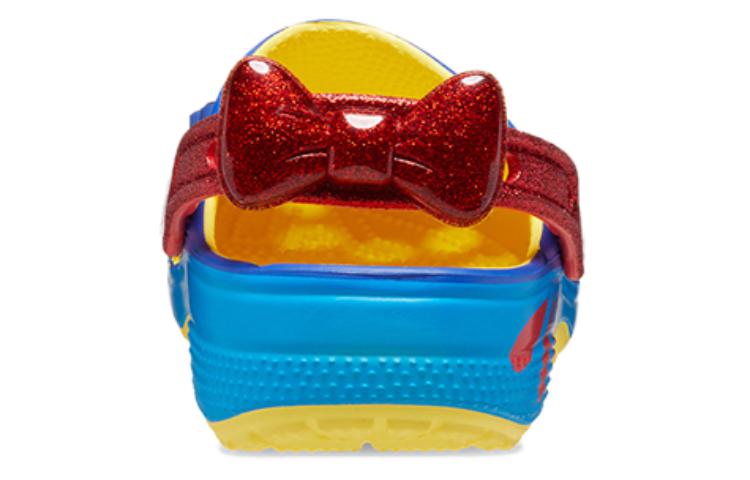 (WMNS) Crocs Snow White Classic Clogs 'Blue Yellow Red' 209483-769