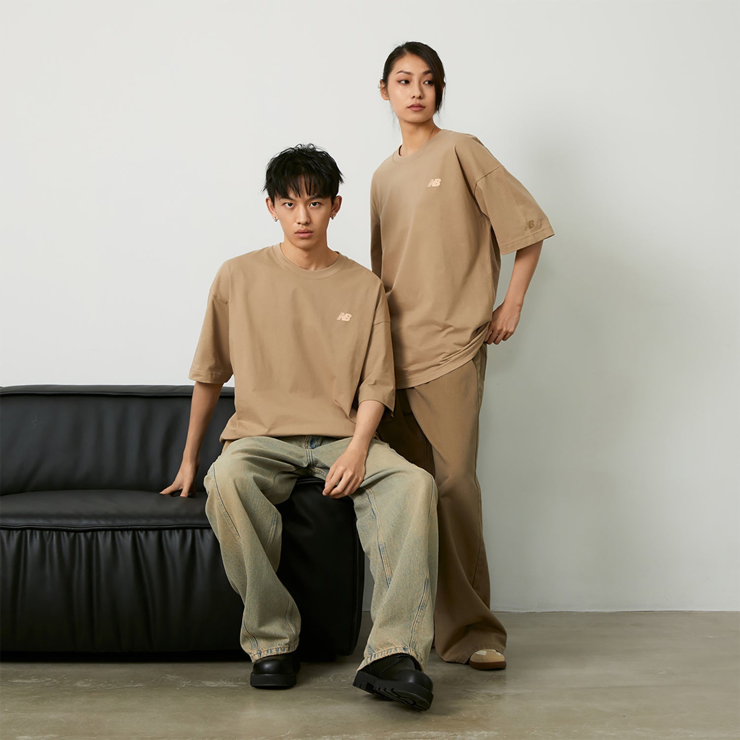 New Balance x PK Graphic T-shirt Asia Sizing 'Light Beige' NEE26181-LB