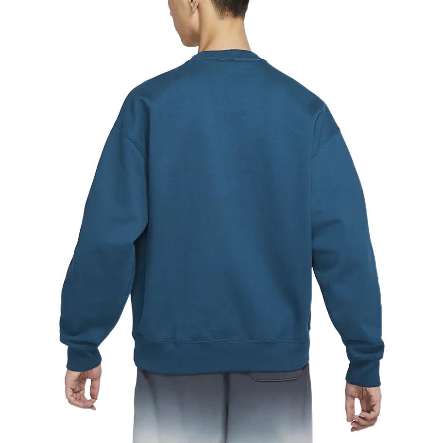 Nike Round Neck Pullover Loose Long Sleeves Hoodie Men's Blue DA0318-460